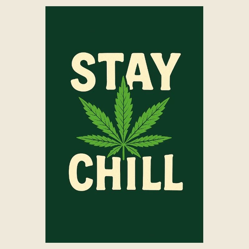 Stay Chill Cannabis Leaf