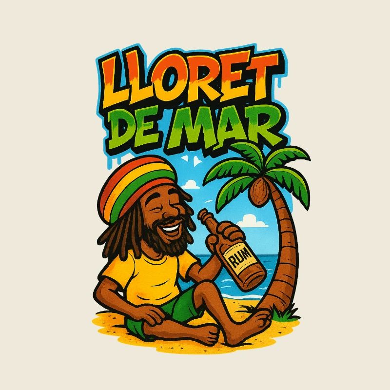 Lloret de Mar Rastas on the beach 