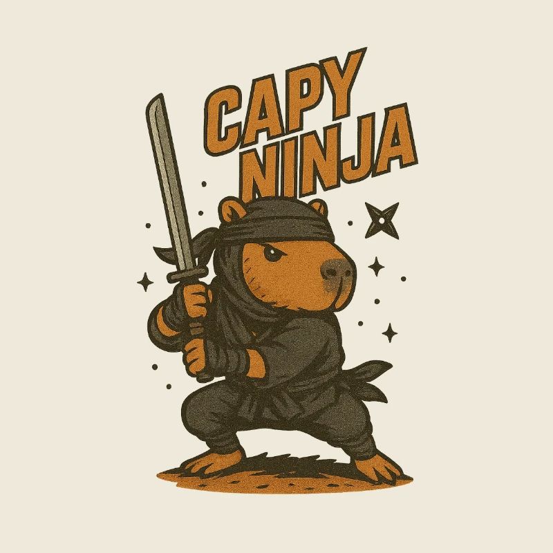 Shadow Capy – Chemise ⚔️ Ninja Capybara