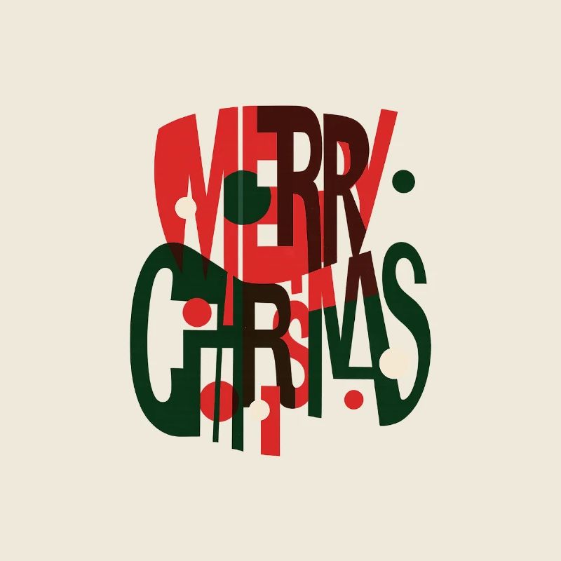 Joyeux Noël – Design de Noël futuriste