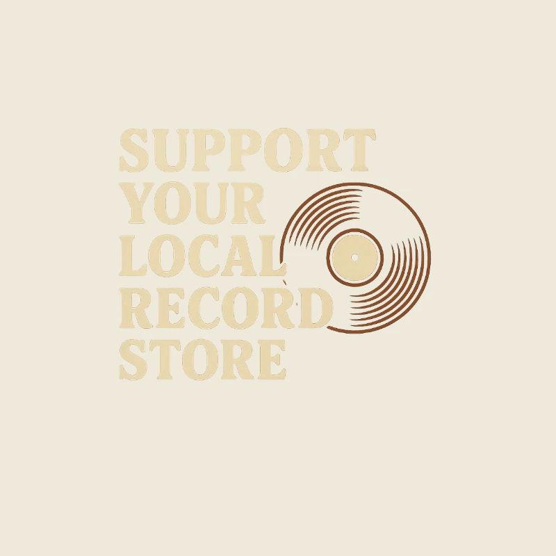 Support Local Record Store Vinyl Tee