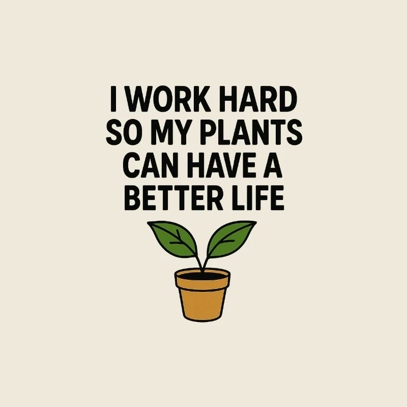 I work hard for better plants