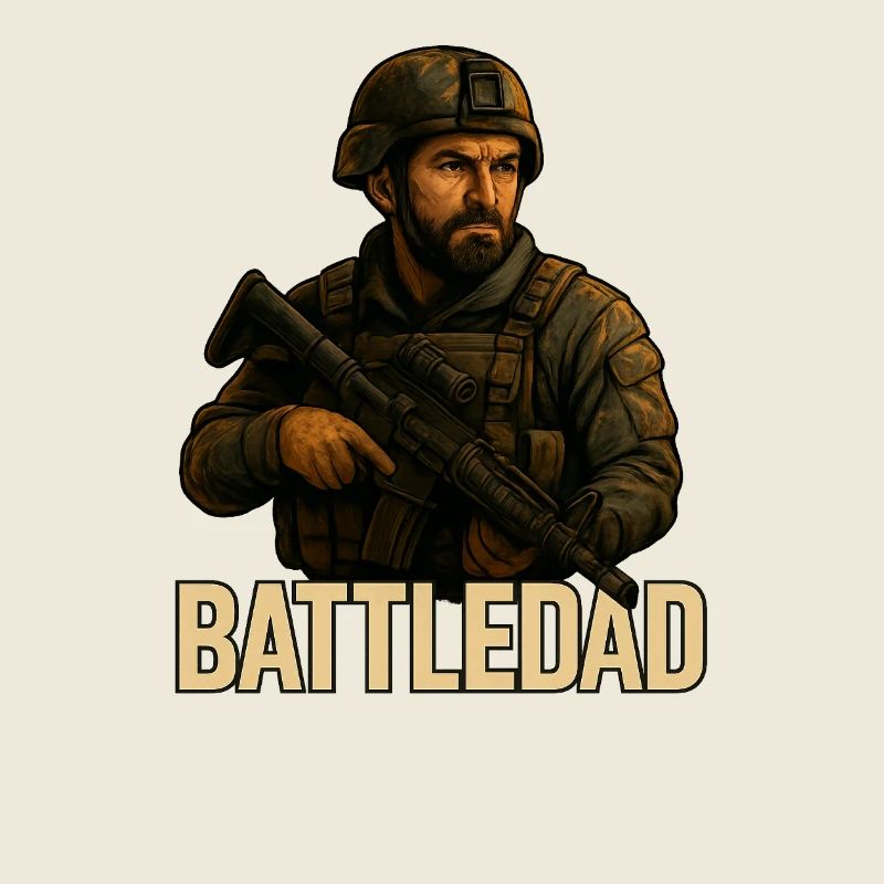 BattleDad – Conception de soldat joueur vétéran