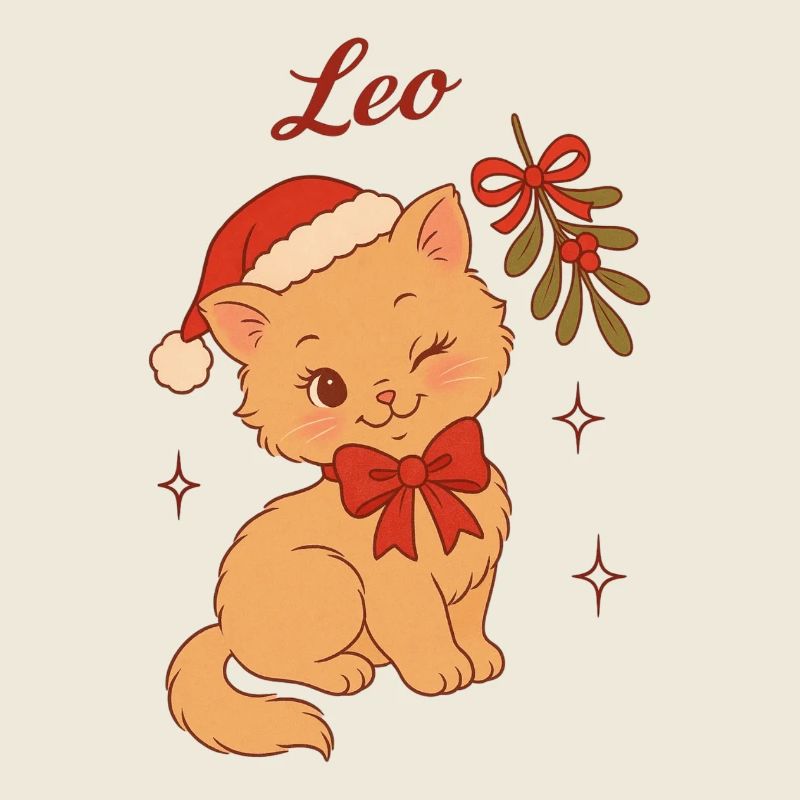 Weihnachtskätzchen Leo