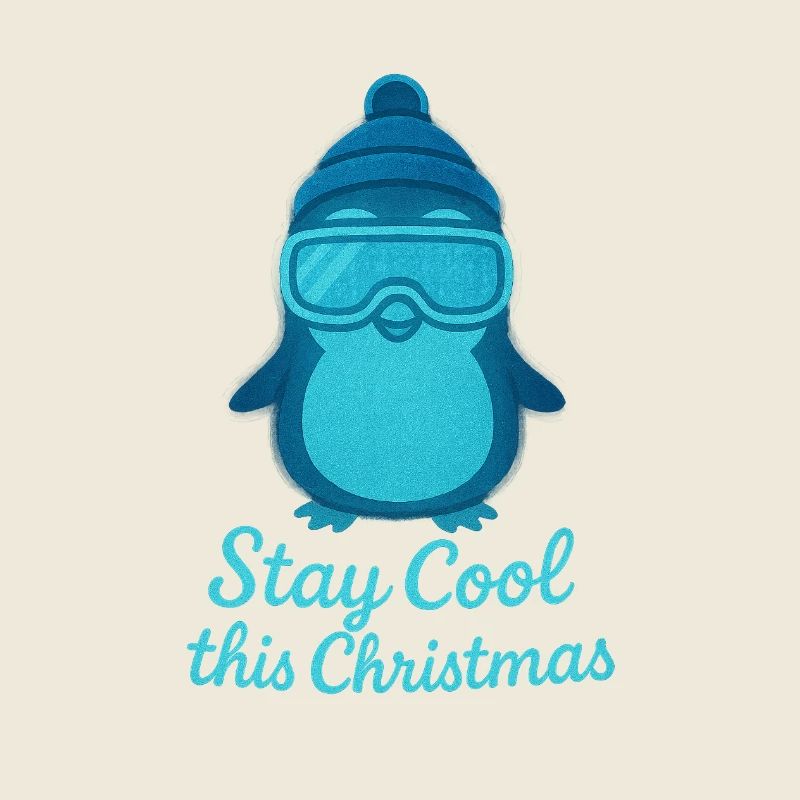 Stay Cool Christmas Penguin