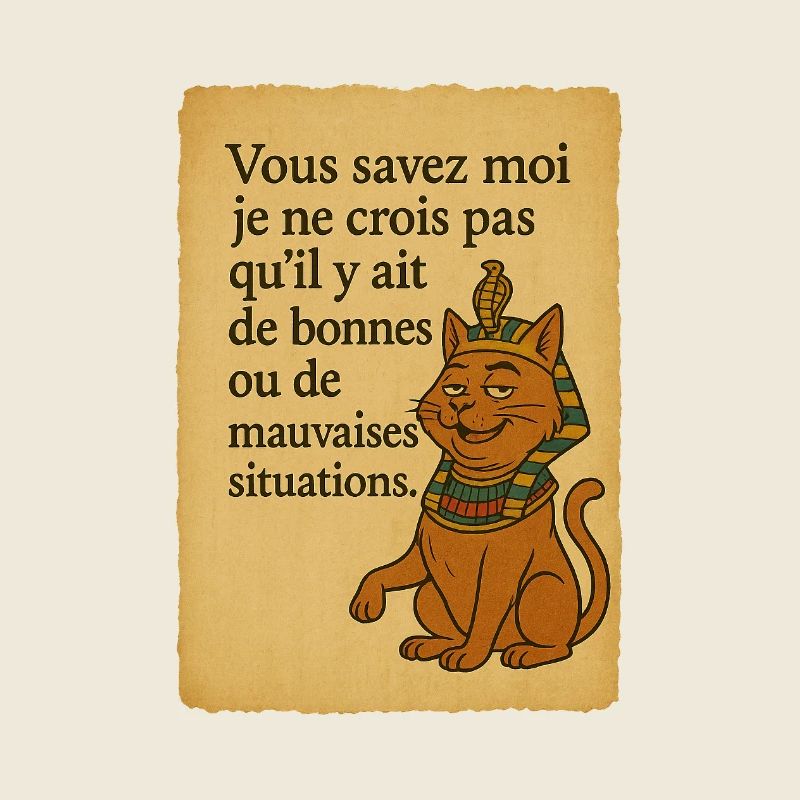 Chat pharaonique humour Alain Chabat
