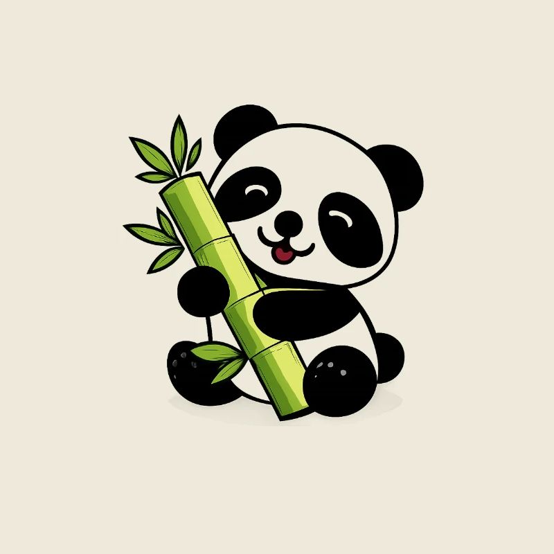 Panda Bambou Lime Doux