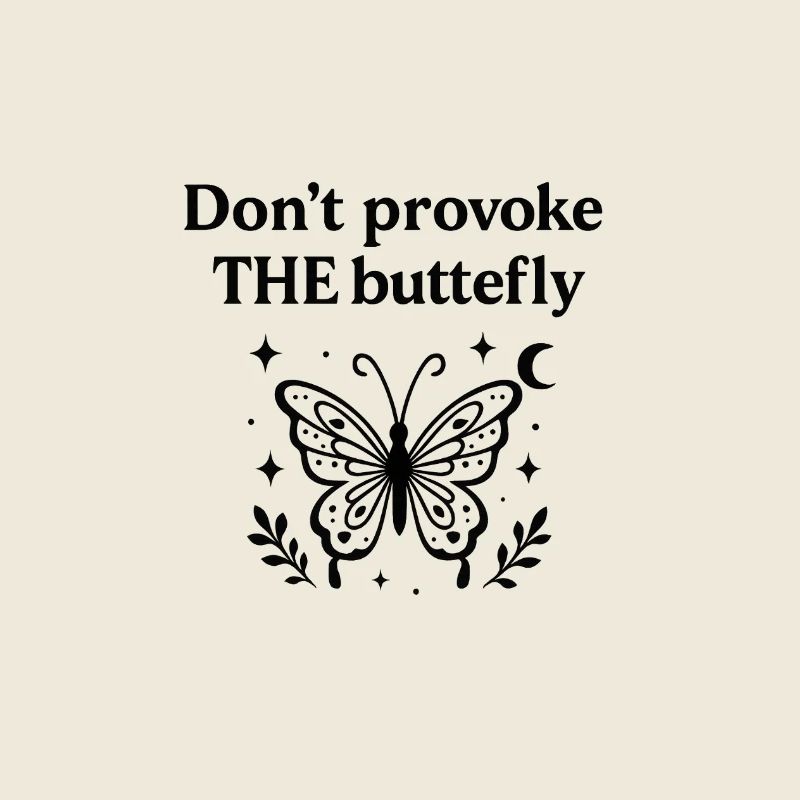 Provoziere den Schmetterling nicht