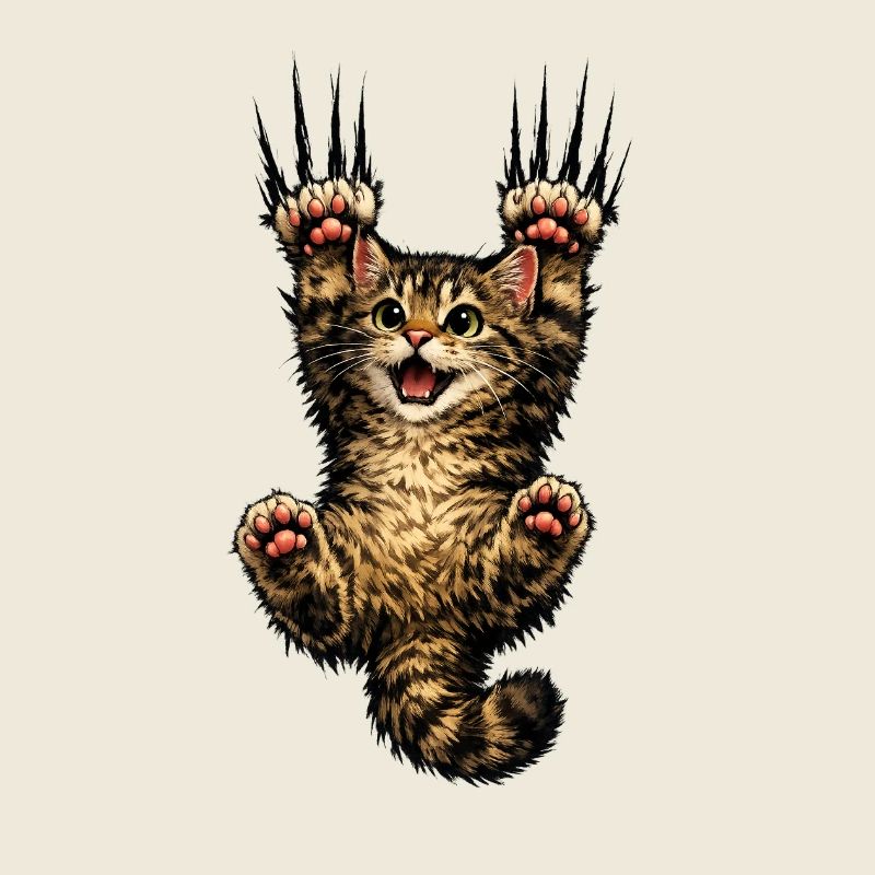 Kätzchen-Fröhlicher Sprung