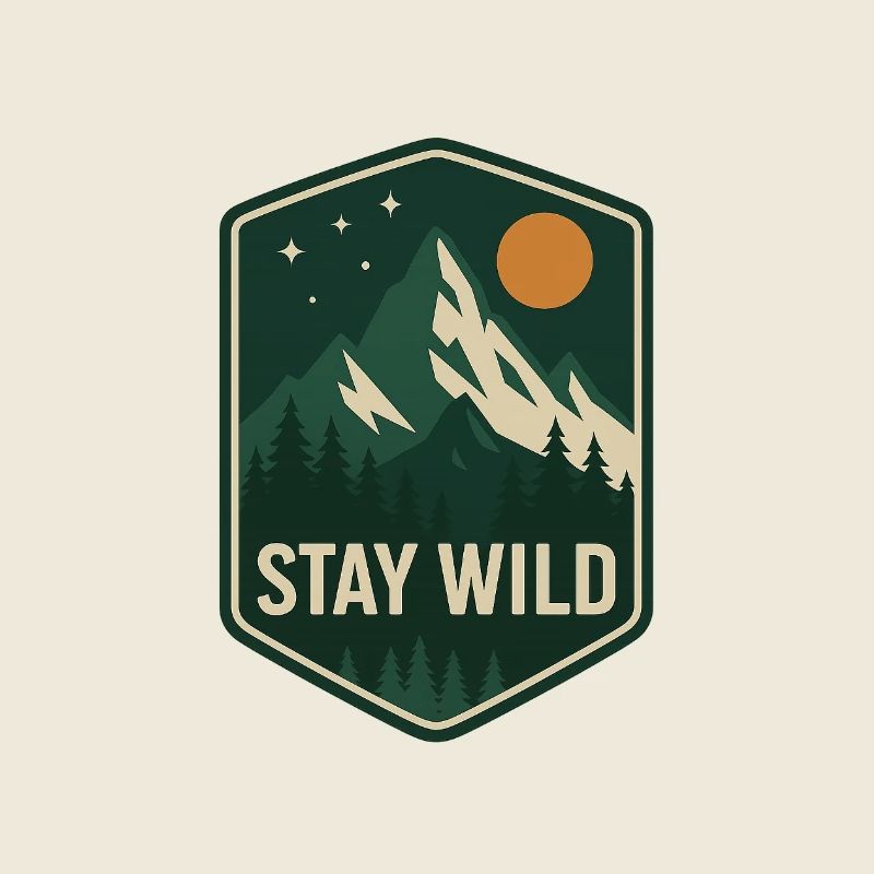 Stay Wild Bergwald Patch