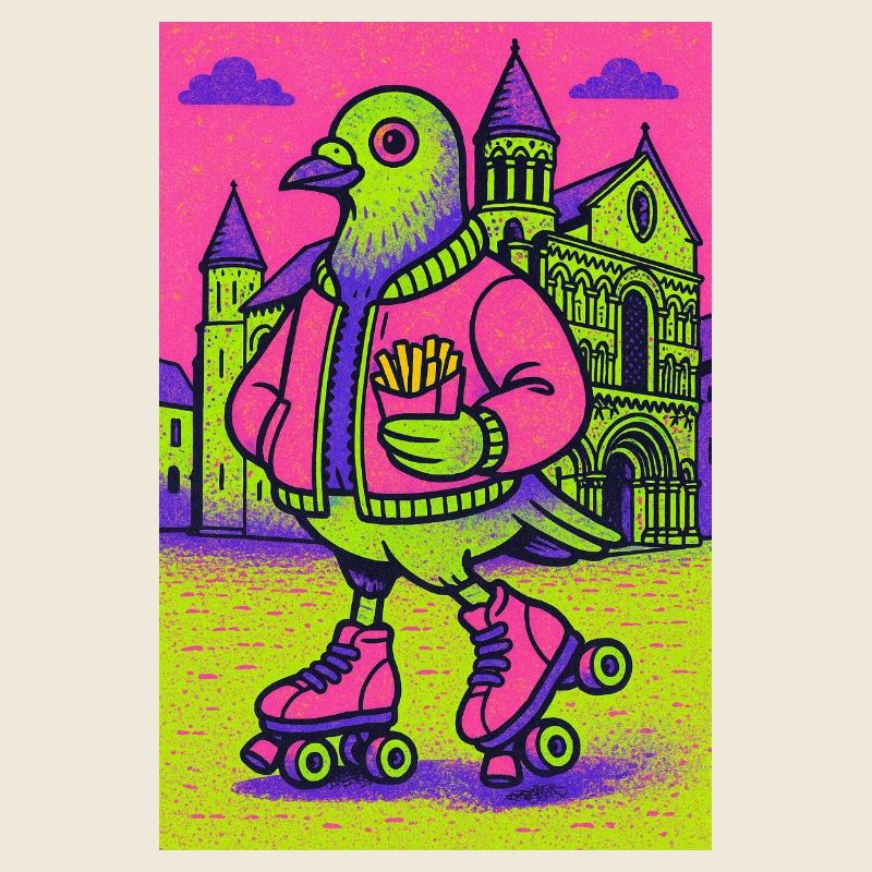 Neon_Pigeon_Roller-skater_2