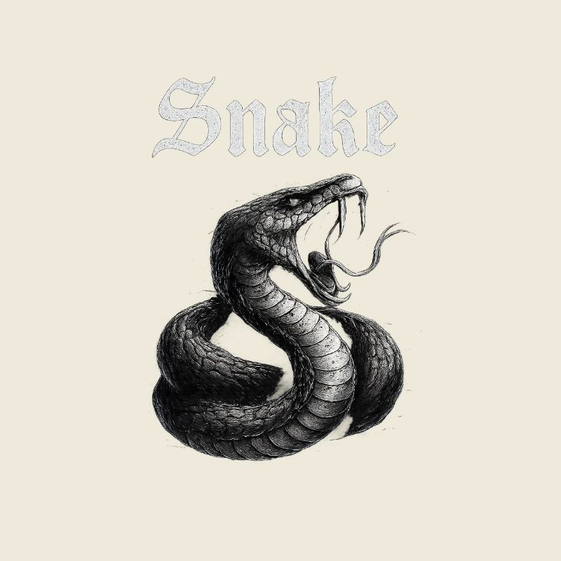 Gothischer Schlangenprint Fans Geschenkidee 