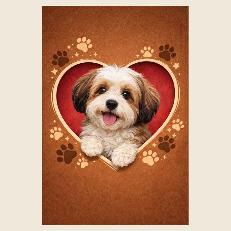 Herzpfoten Welpe Design