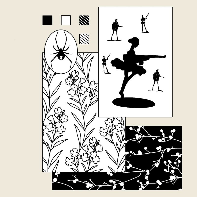 Scrapbooking black widow