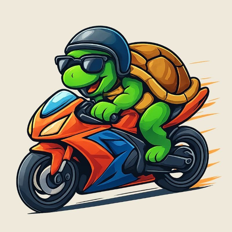 turtle biker