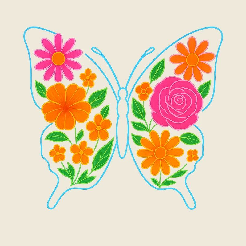 Mariposa/Butterfly Floral
