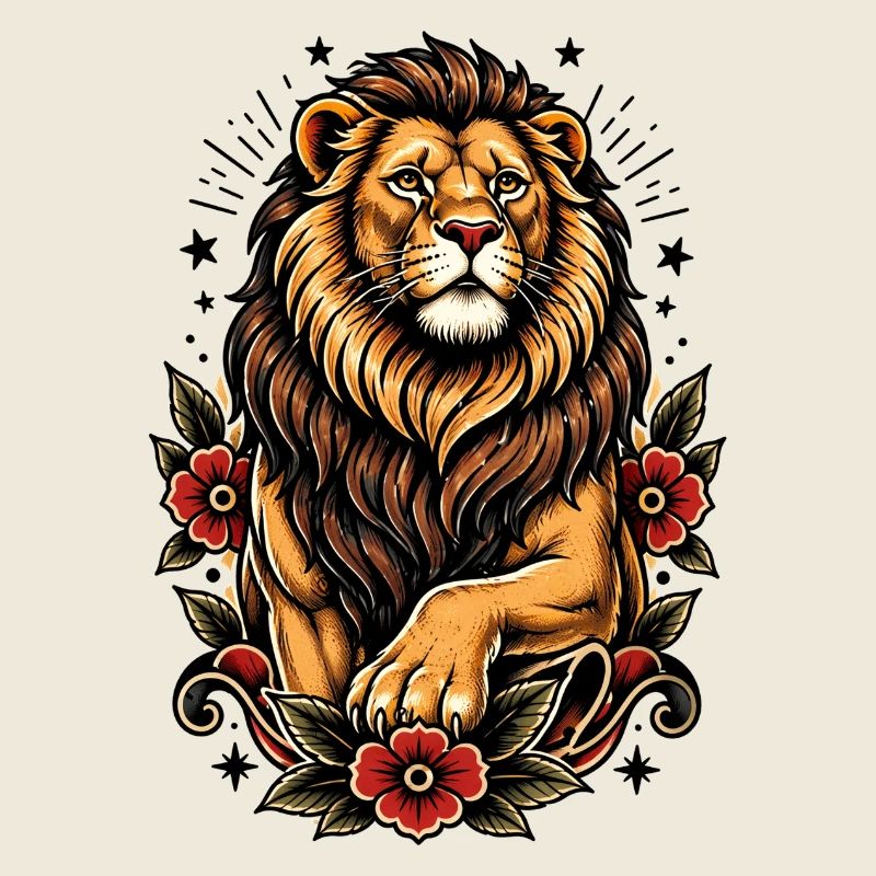 Inspiration florale du Lion