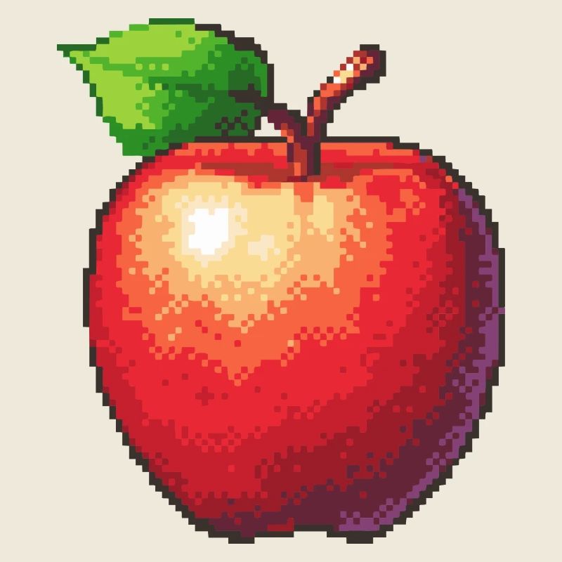 Apfel Pixel Gamer