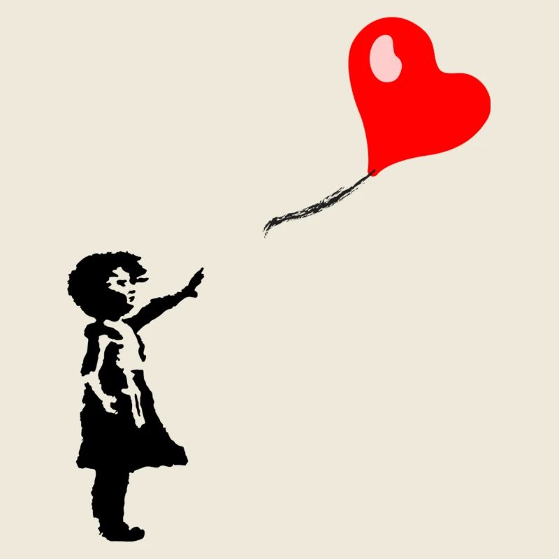 Ballon Mädchen Herz
