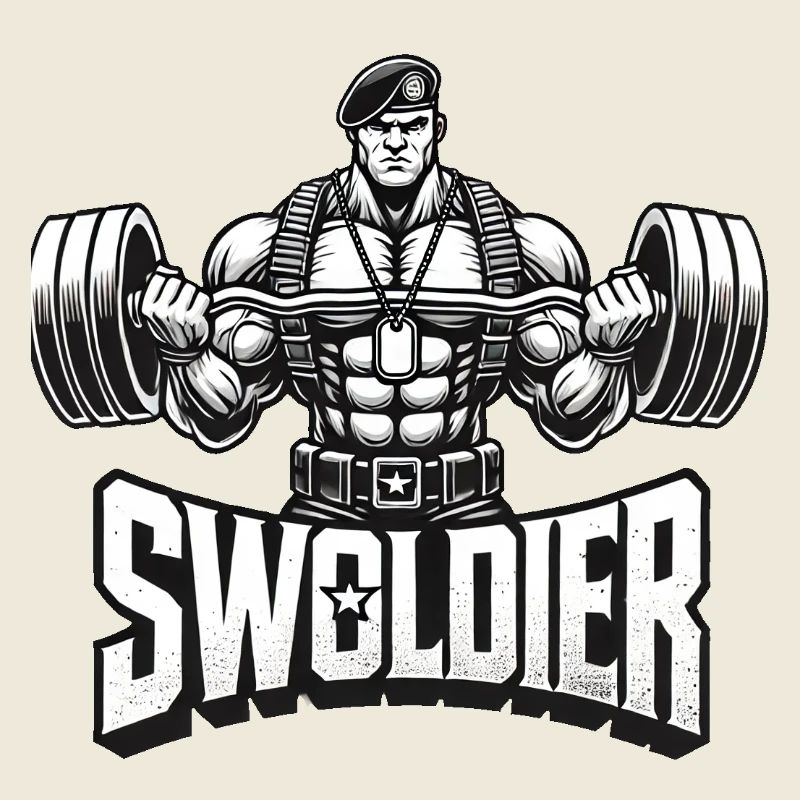 Style militaire musclé plus swoldier
