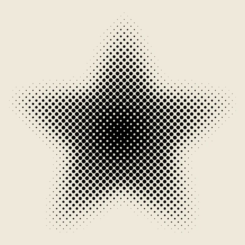 Points d’astérisque de pixel étoile