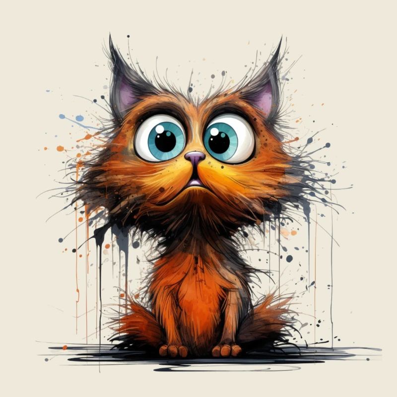 Chat à la recherche folle pour dame chat