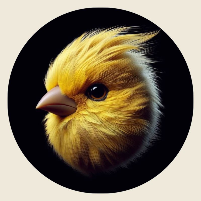 Cute canary photorealistic