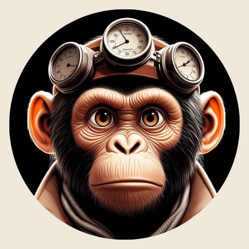 Affe Zeitreisender Zeitreise