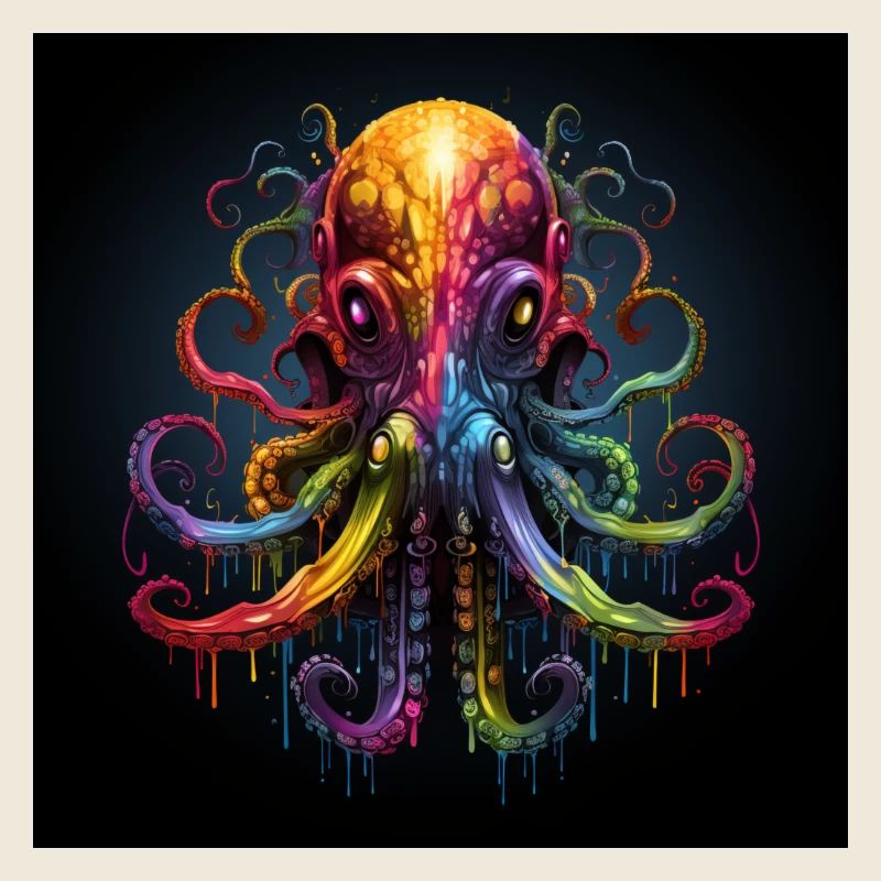 Octopus Octopus Fantasy Colorful Sea Water