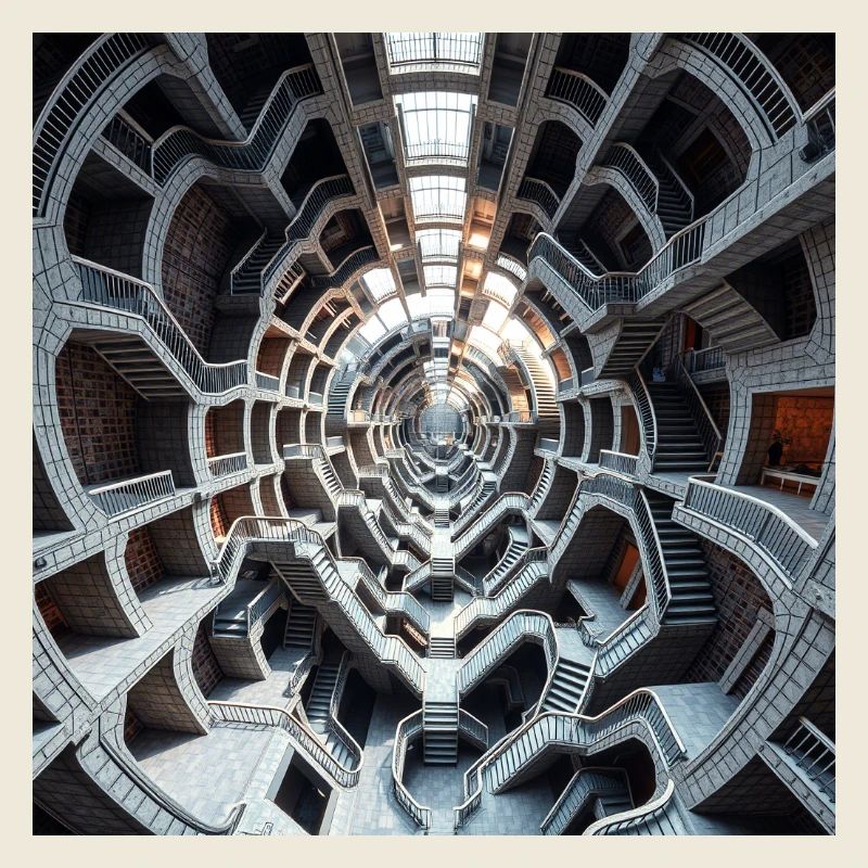 Wendeltreppen-Atrium