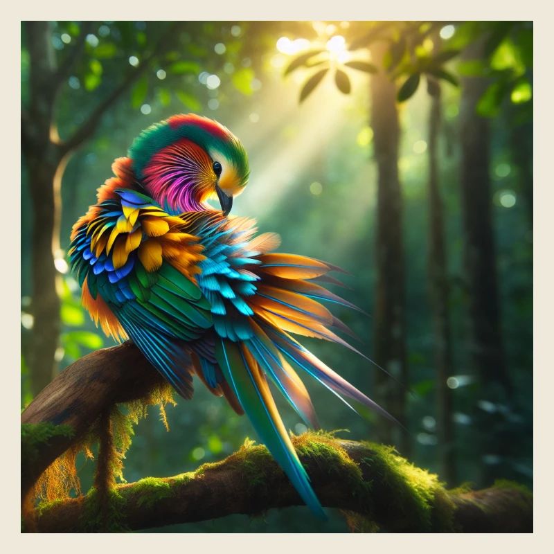 Forest adventure with colours and light