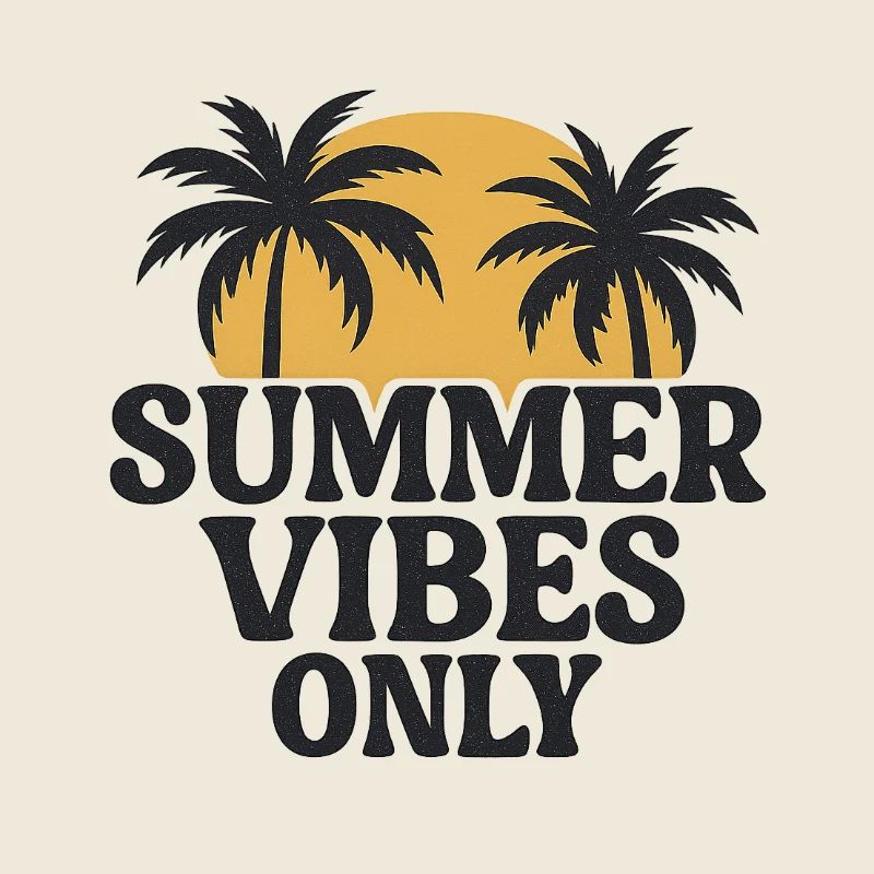 Sommerliche Palmen Sonnenuntergang