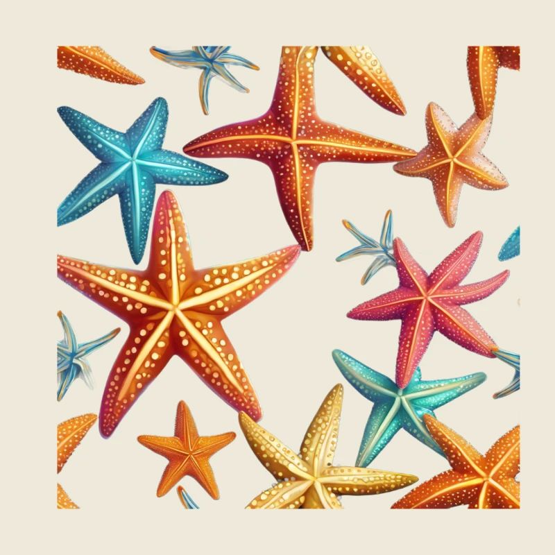 Étoile de mer colorée