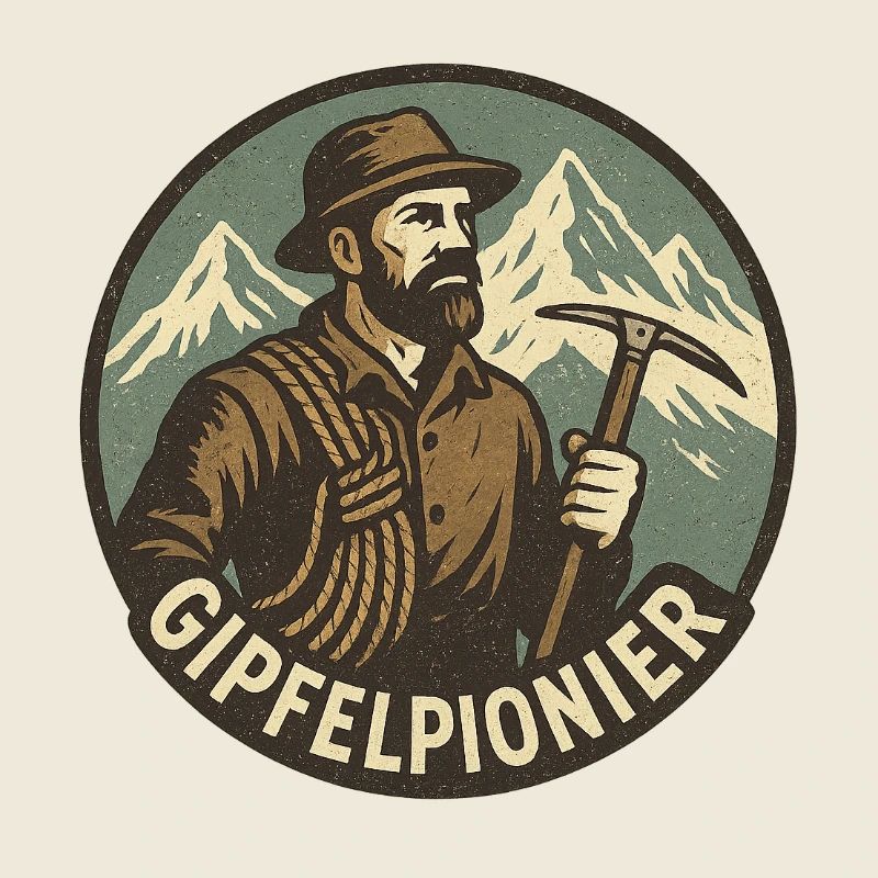 Gipfelpionier Bergsteiger Vintage