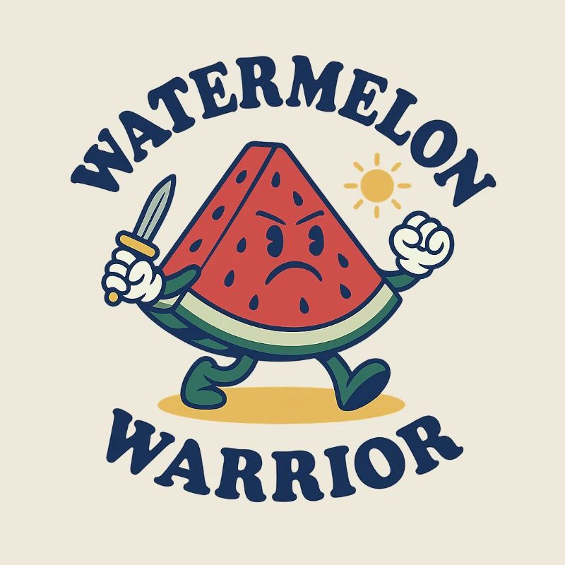 Guerrier pastèque - Design de tranche audacieux