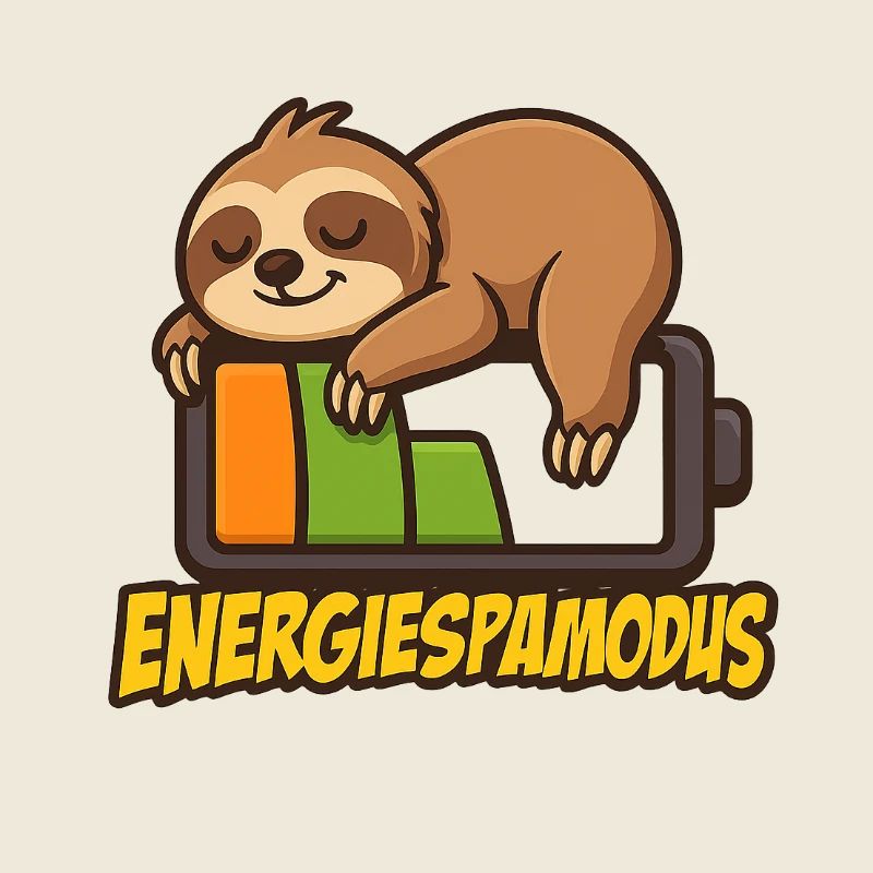 Cute Sloth Energy Saving Logo