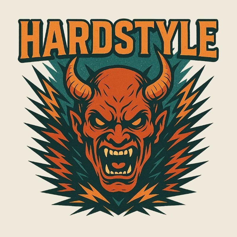 Hardstyle Dämonen Motiv