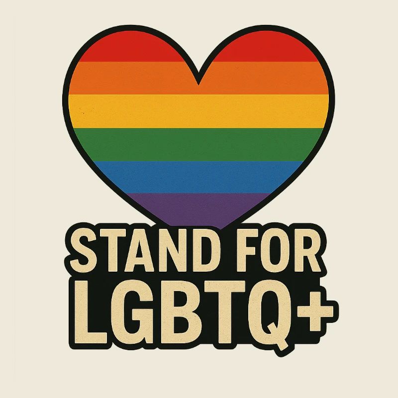 Pride Heart LGBT Support-Design