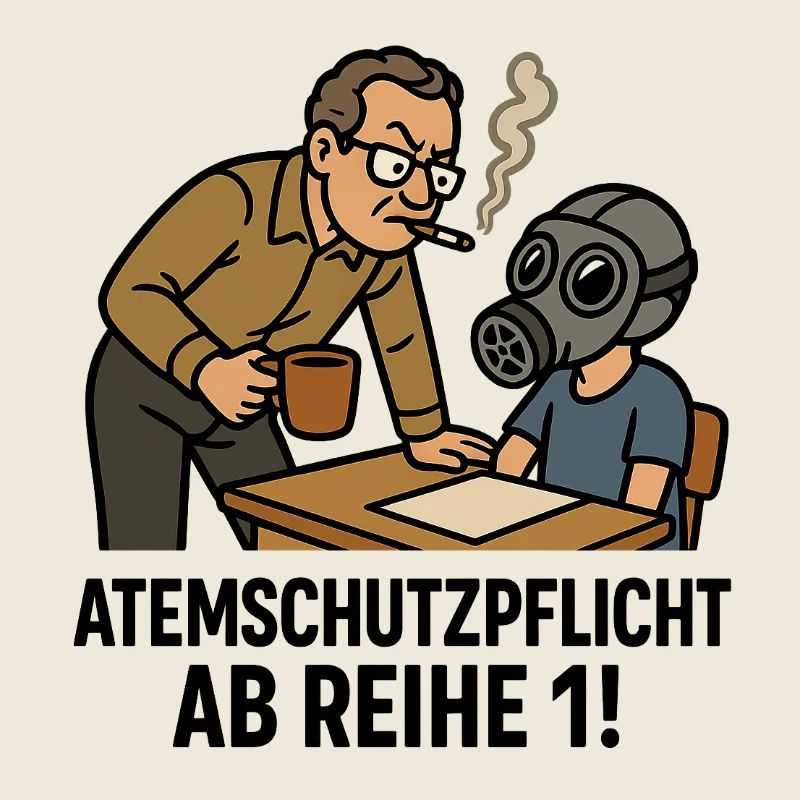 Lehrer Kaffee Zigaretten Mundgeruch