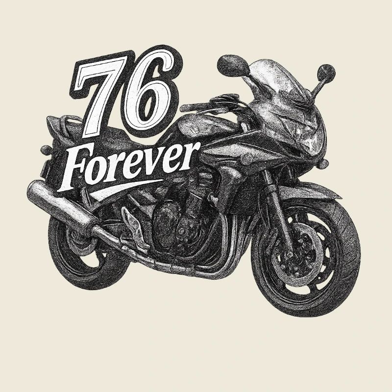 Moto 76 Forever White Black