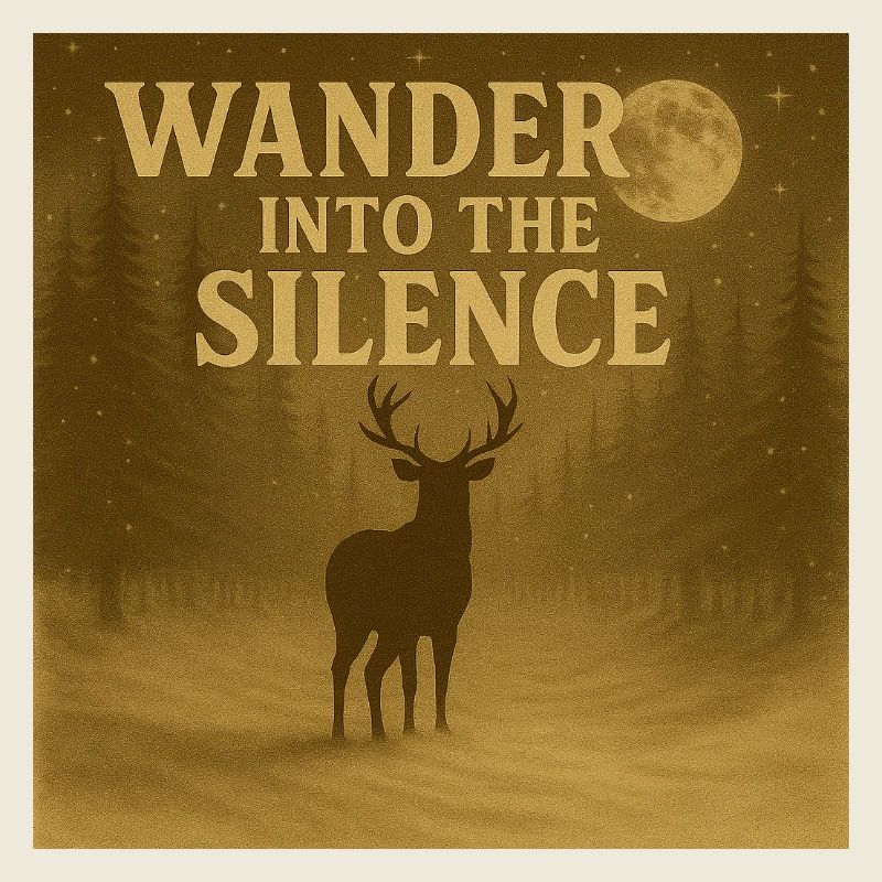 Silent Forest Stag – Wandern Sie in die Stille Kunst