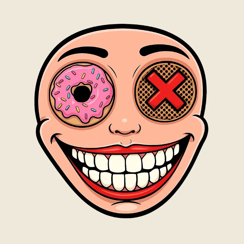 Eclectic Smile with Donut and Petal