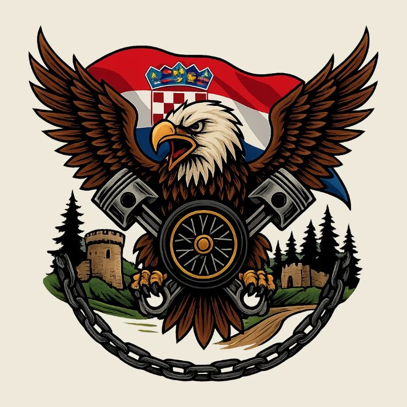 Aigle Impérial Croisé de Croatie
