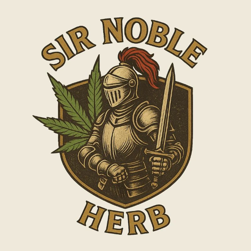 Sir Noble Herb with Hemp Plant Motifs