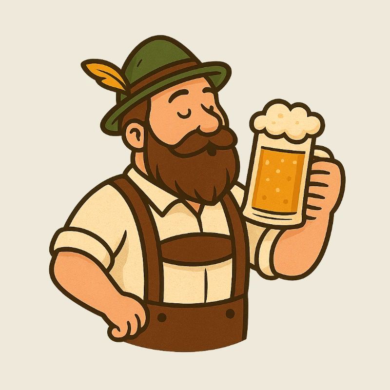 Bayerischer Biergarten–Motiv