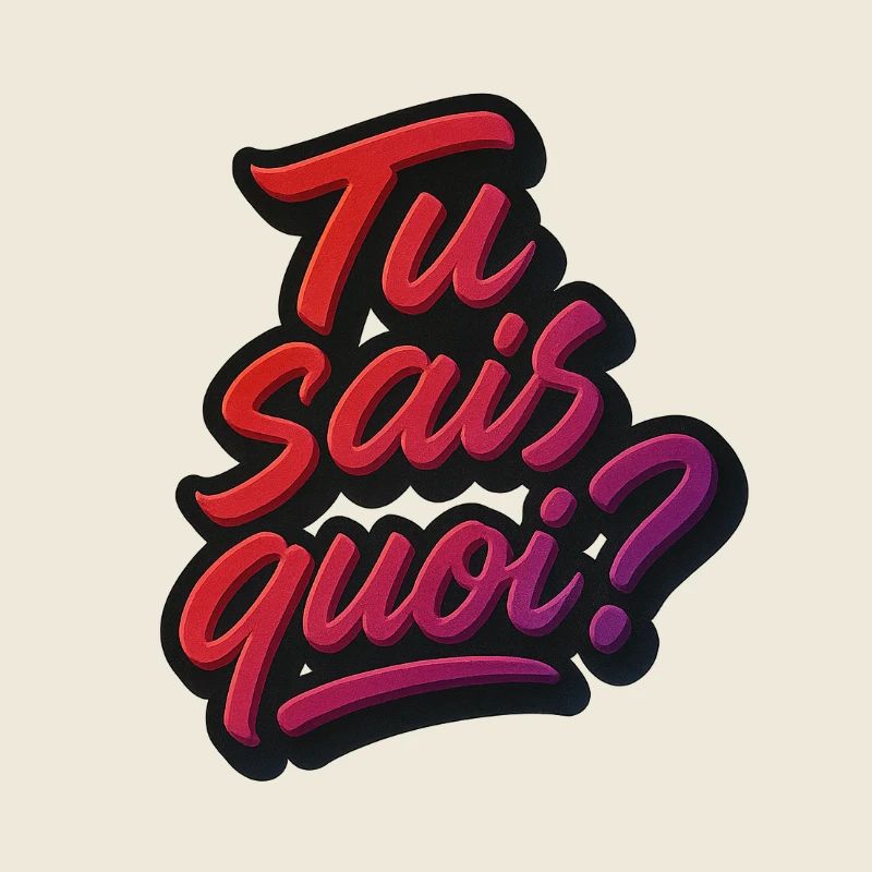 Tu sais quoi ?
