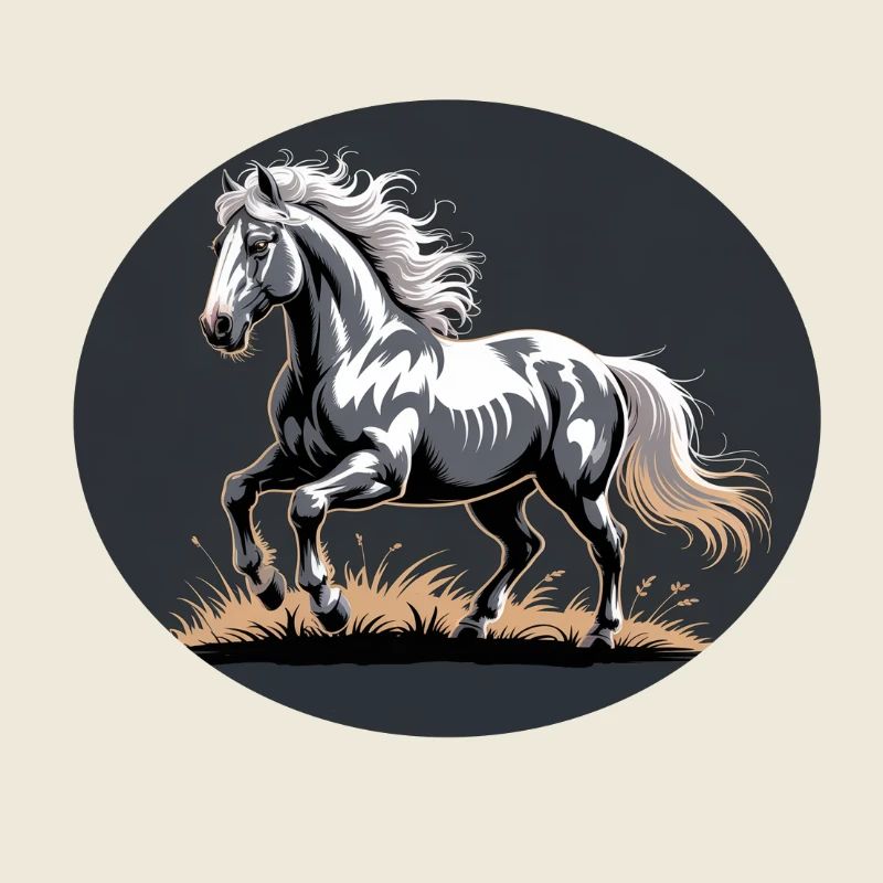 Elégant Silver Trotting Tinker Stallion