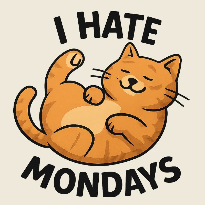 Charming cat drawing with sarcastic saying