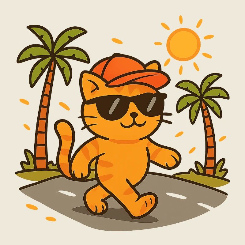 Tropical Cat Sunglasses