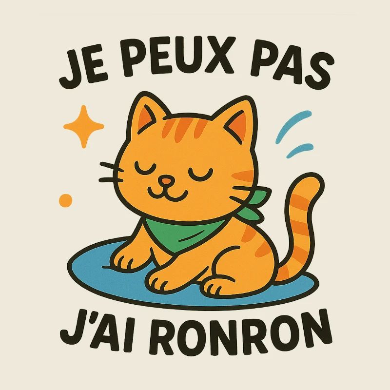 Zen-Katze in einer Schnurrpause